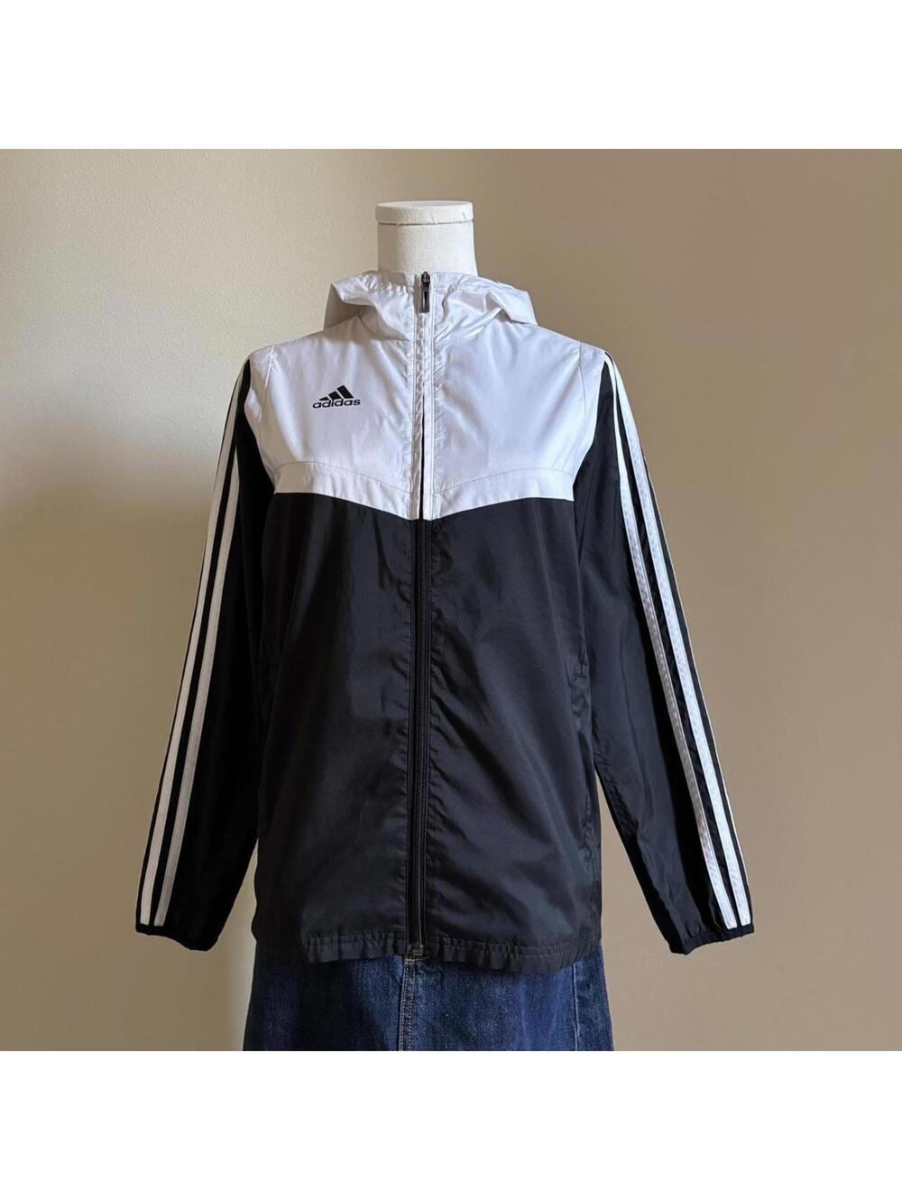 adidas hooded zip up jacket